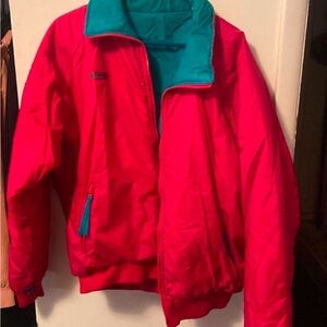 Columbia Teal and Red Men's Jacket
